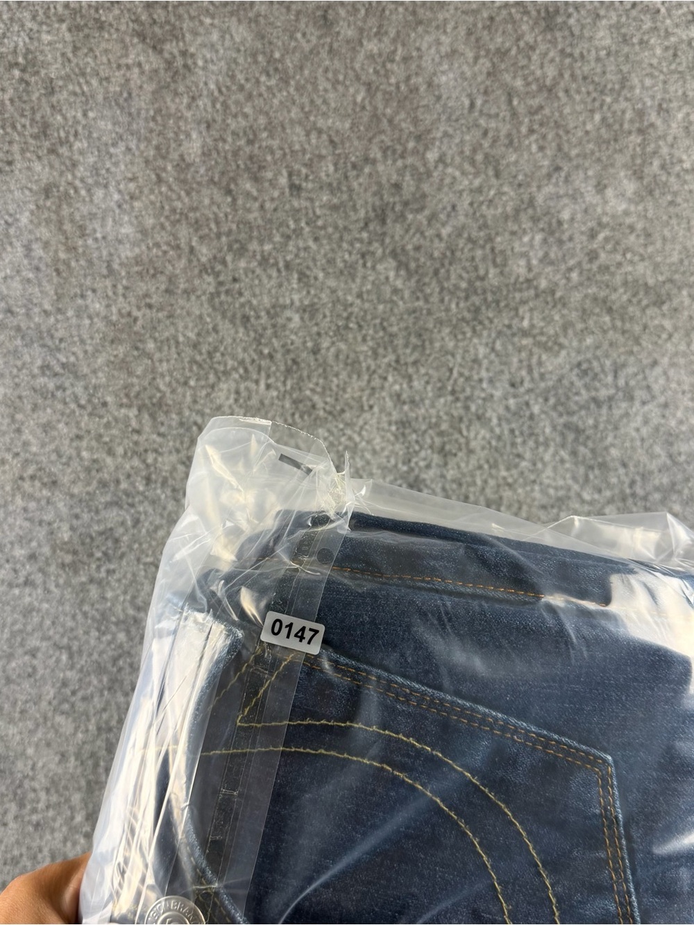 True Religion Ricky Jeans Mens 36x33 Dark Wash Blue Horseshoe Vintage Straight - Picture 10 of 10